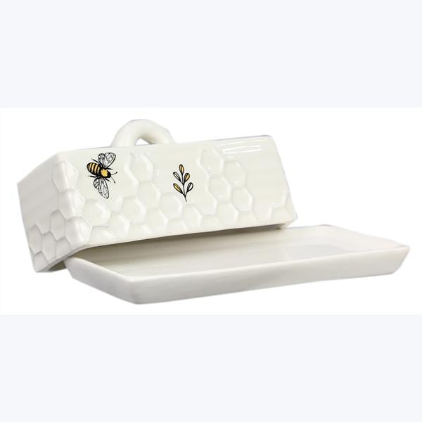 Honey Bee Ceramic Butter Dish