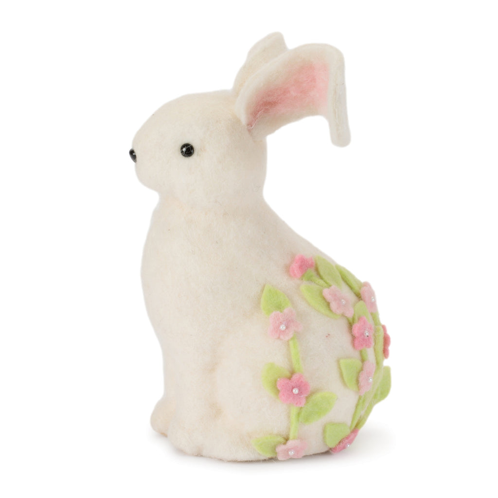 Rabbit (Set of 2) 7"H, 11"H Wool
