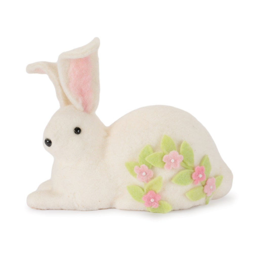 Rabbit (Set of 2) 7"H, 11"H Wool