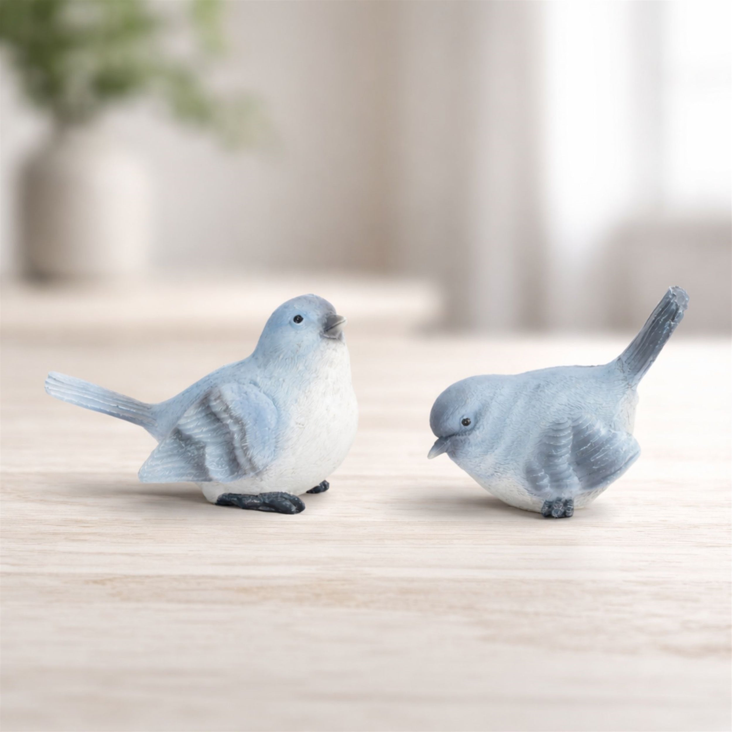 Bird (Set of 6) 3"H, 3.5"H Resin