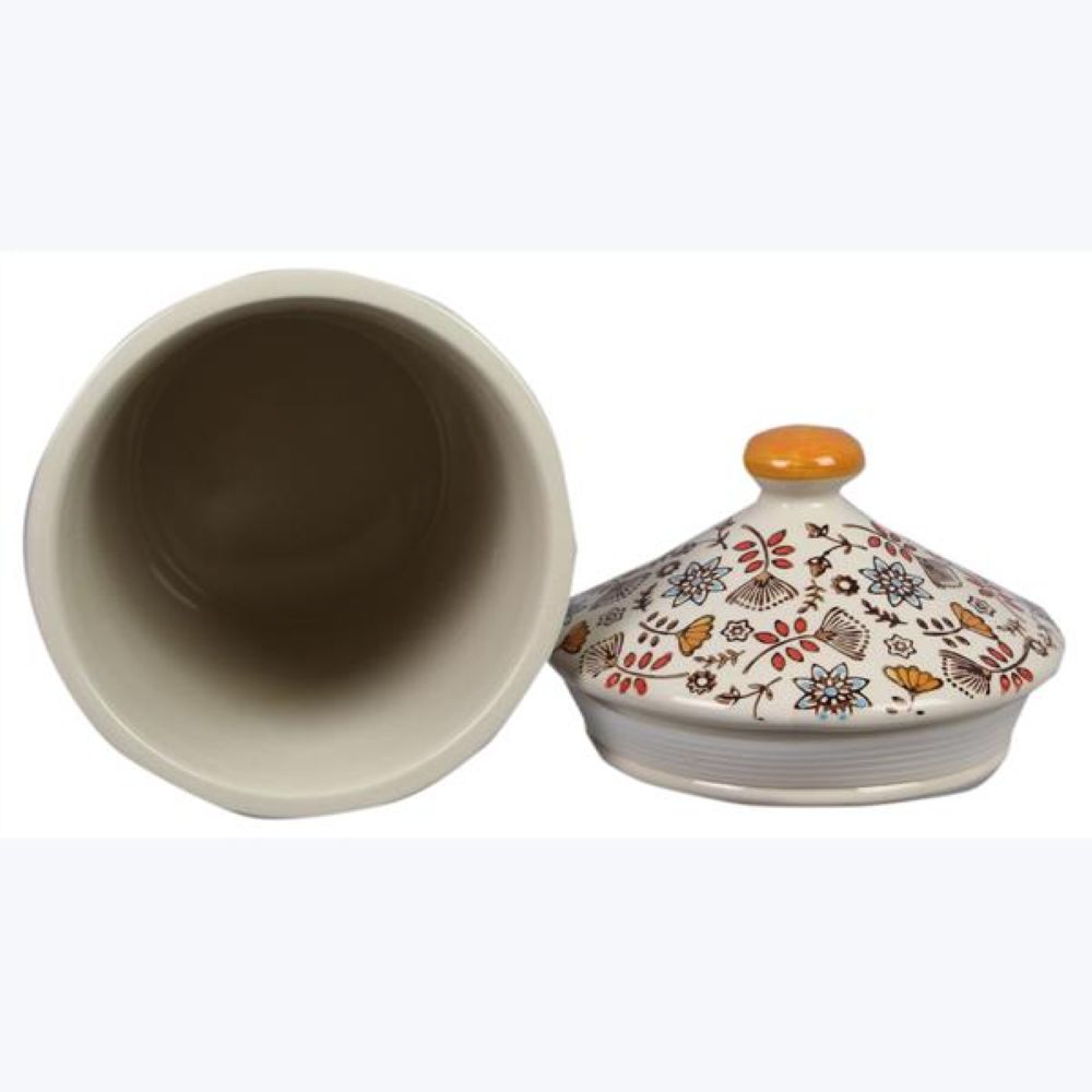 Stoneware Hand Stamped Canister with Silicon Seal