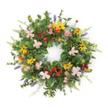 Mixed Floral Wreath 24"D Polyester/Plastic