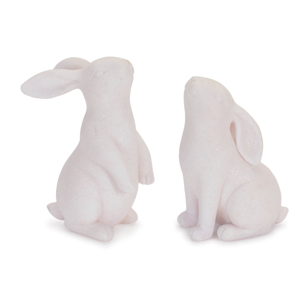 Bunny (Set of 2) 5.5"H, 6"H Resin