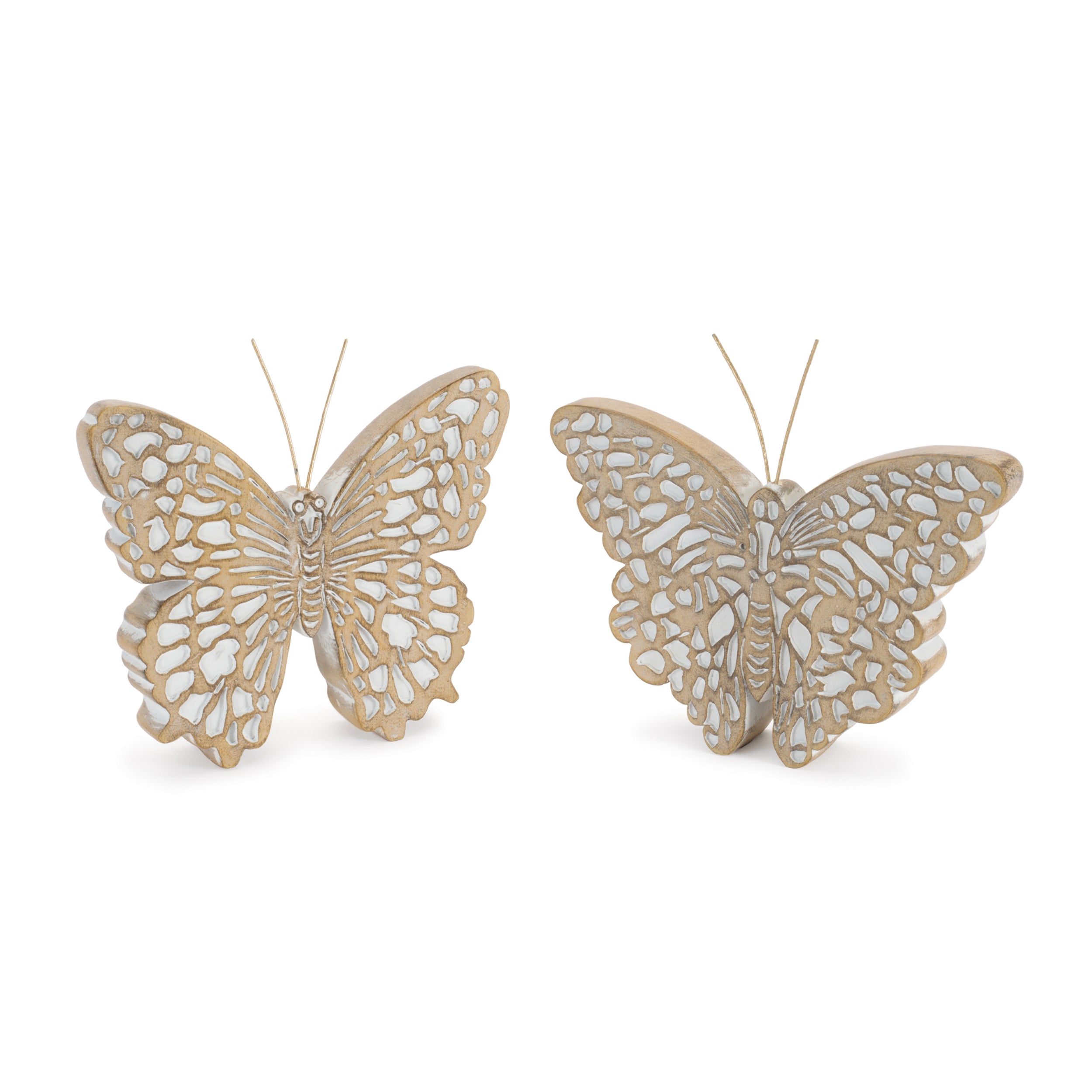 Butterfly (Set of 2) 5"H, 5.25"H Resin