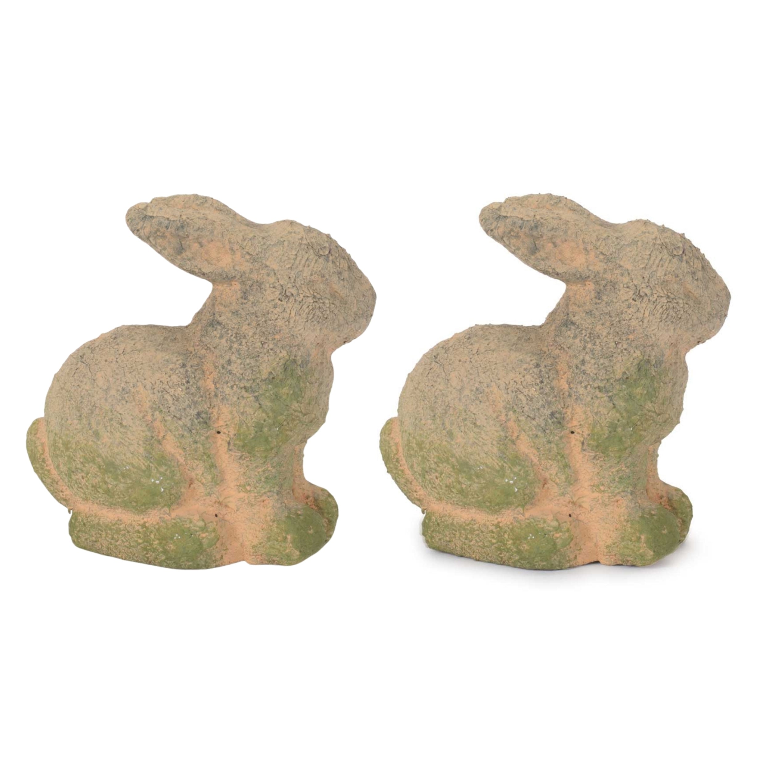 Rabbit (Set of 2) 6”H Terra Cotta