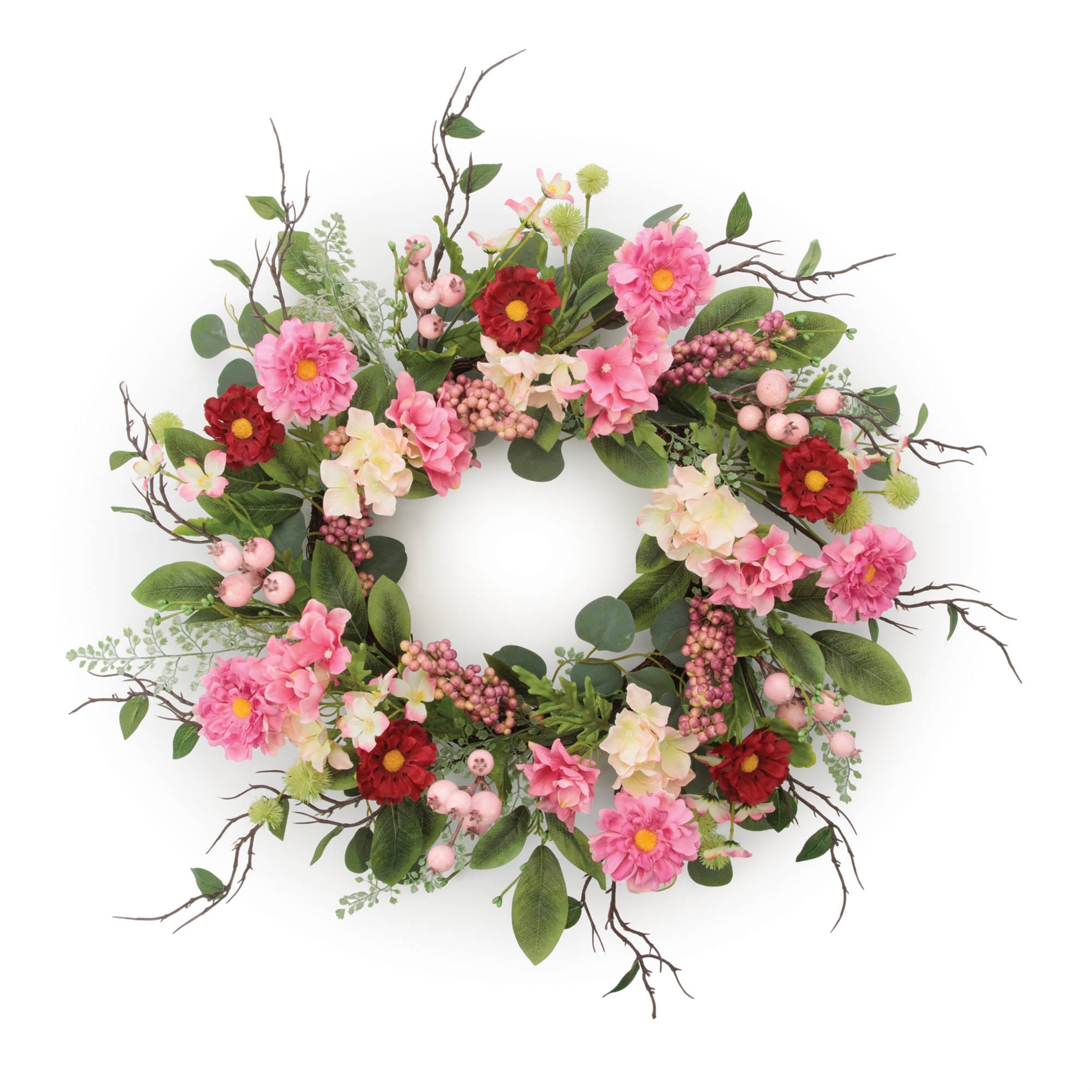 Mixed Floral Wreath 24"