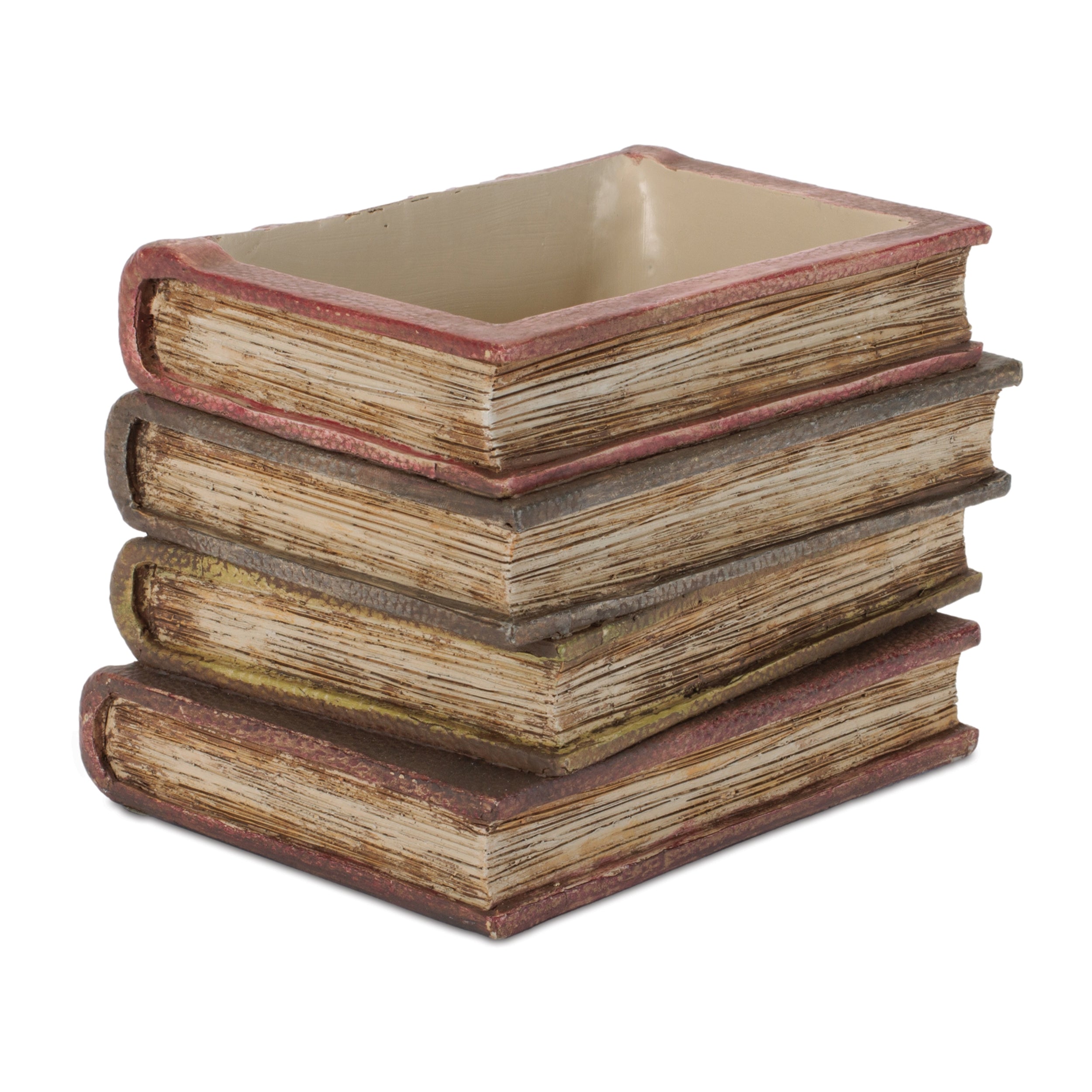 Book Stack Container 5”H Resin