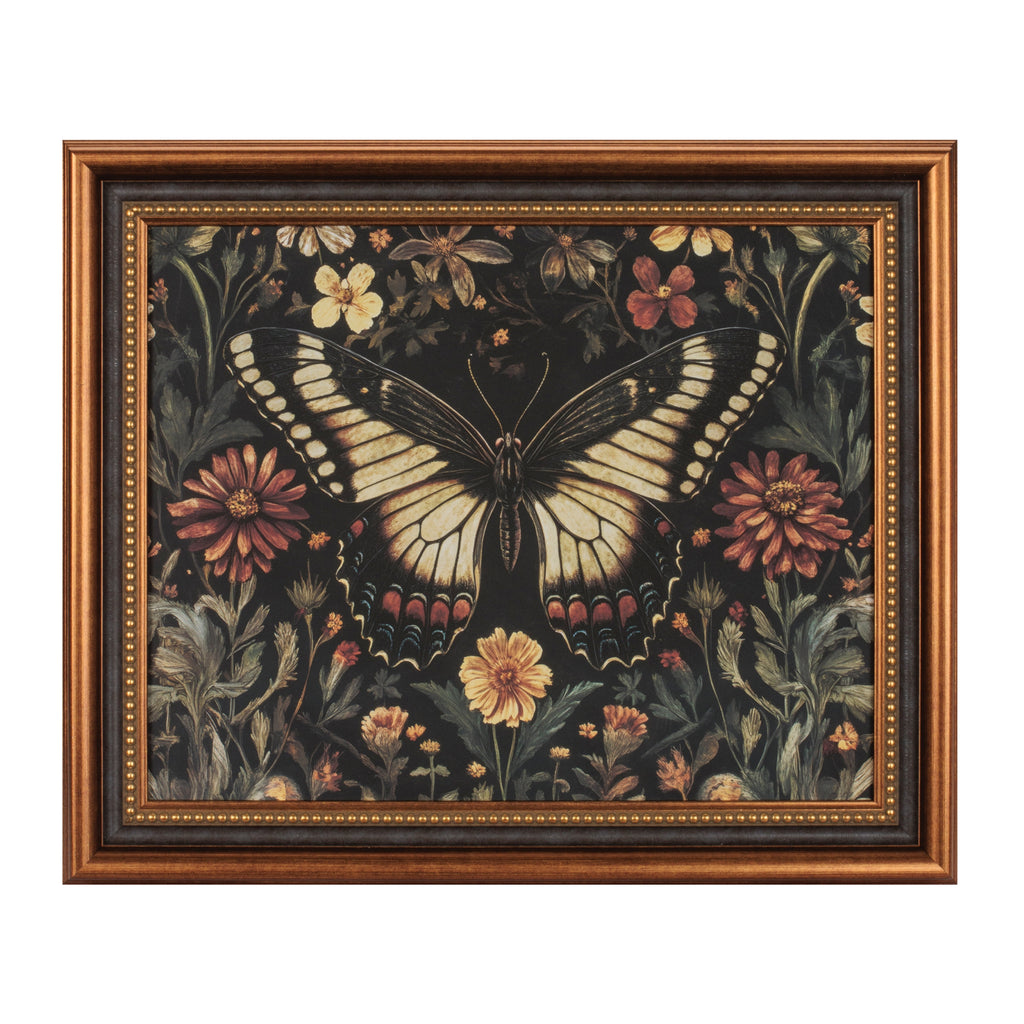 Framed Dark Academia Butterfly Print (Set of 2)