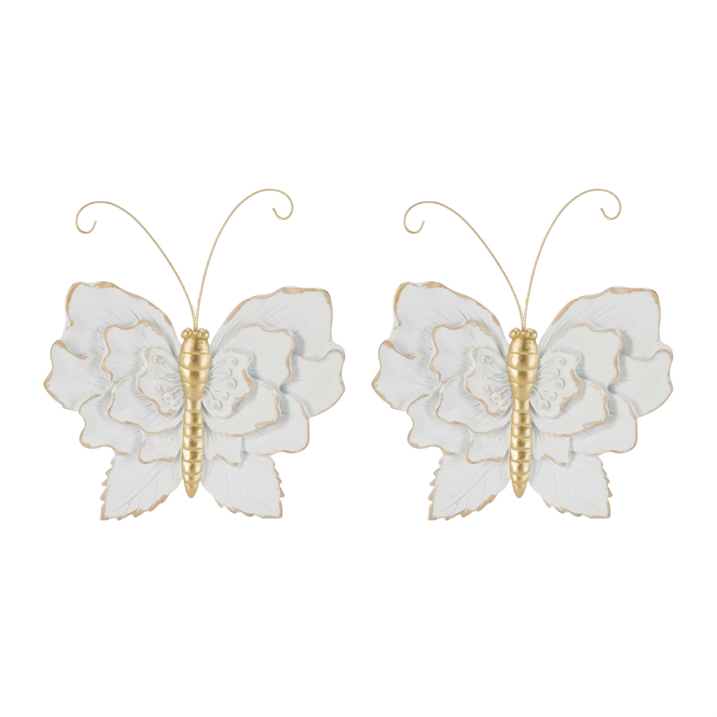 Butterfly (Set of 2) 5”H Resin