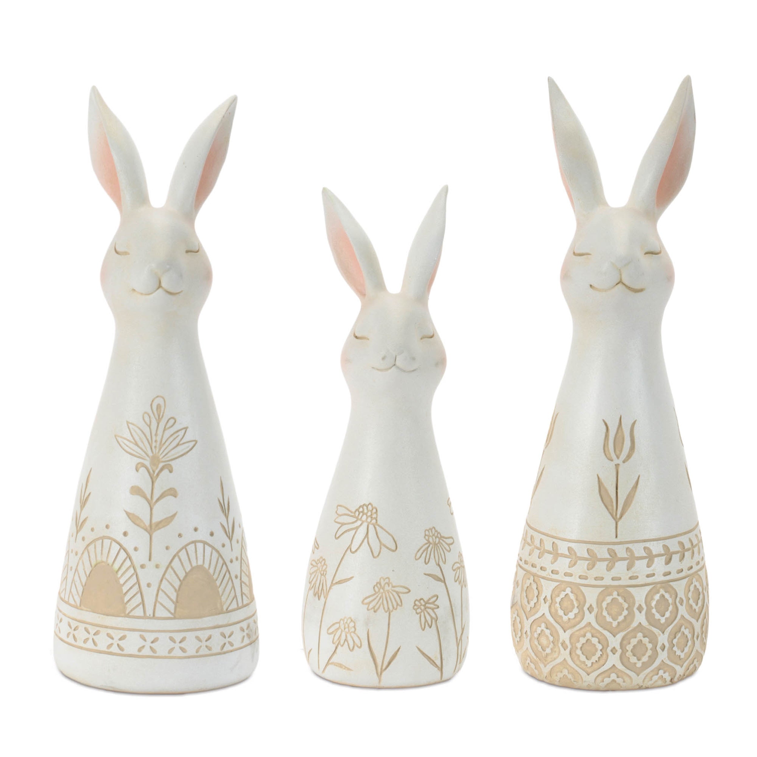 Rabbit (Set of 3) 8.25"H, 10"H Resin