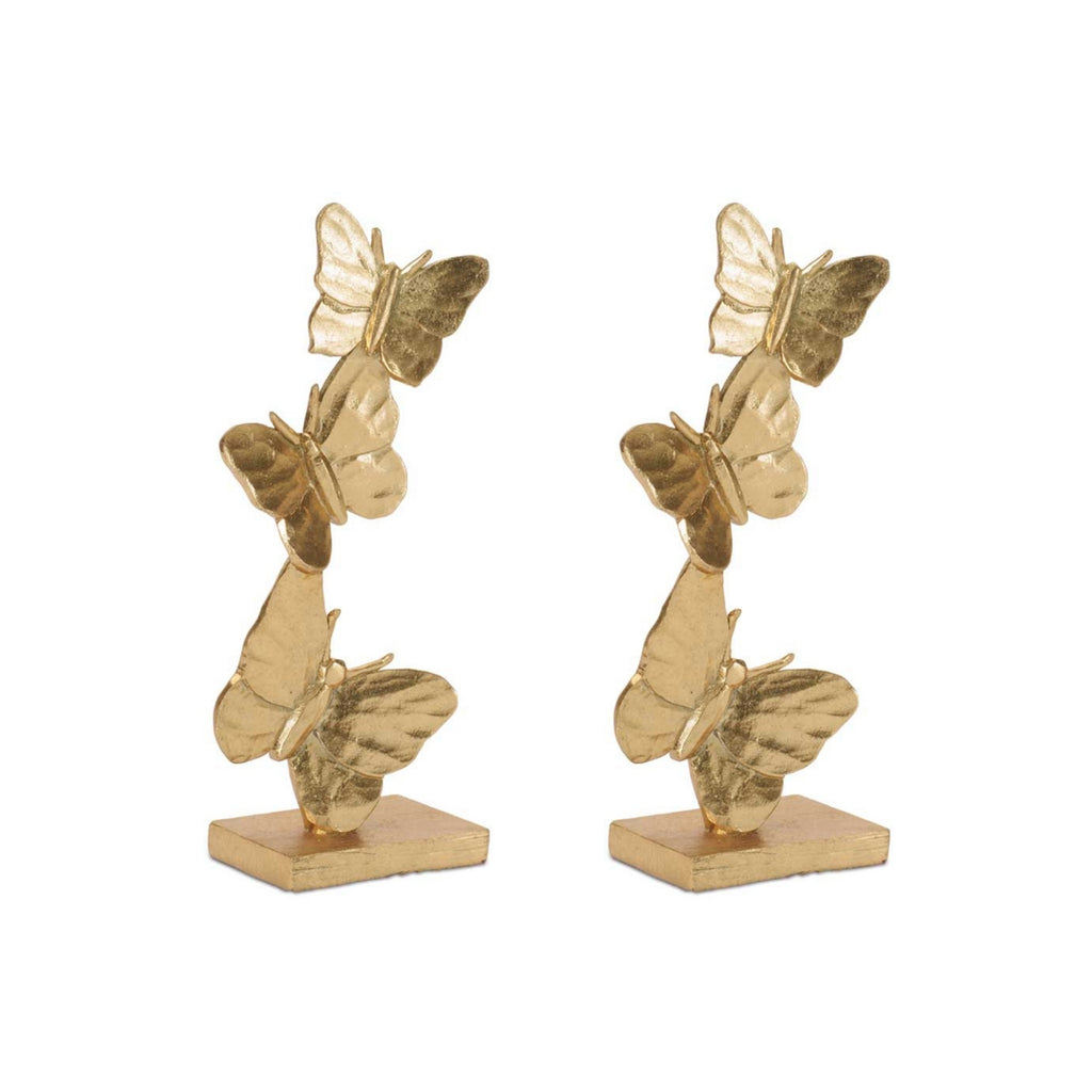 Butterfly Stack (Set of 2) 10.5”H Resin