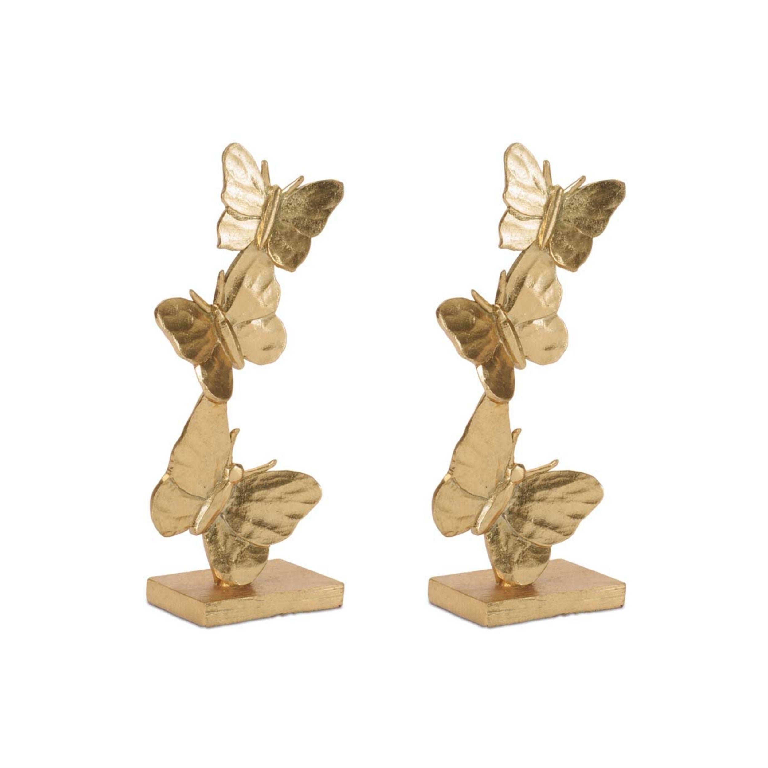 Butterfly Stack (Set of 2) 10.5”H Resin