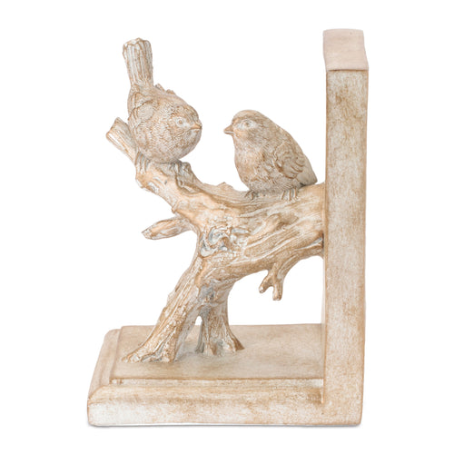 Bird on Branch Bookends (Set of 2) 3.5"L x 6.25"H Resin