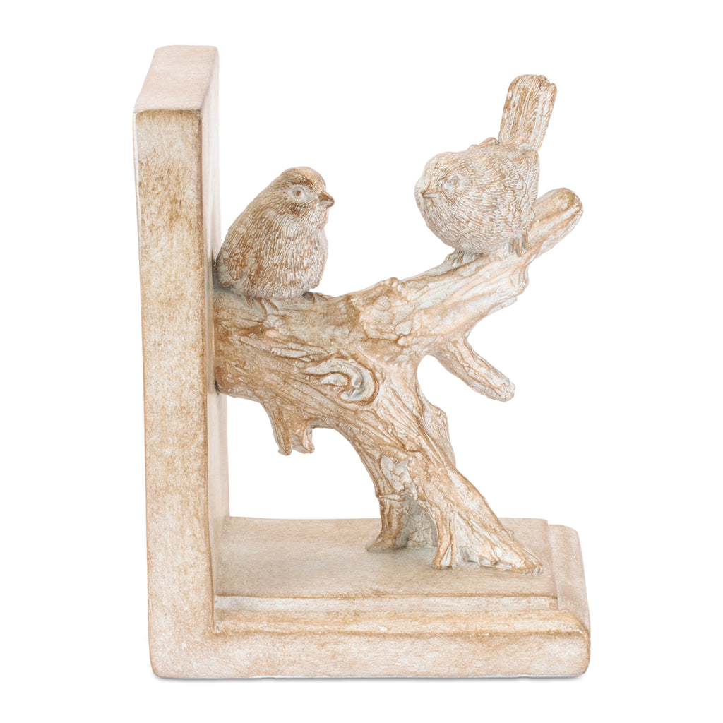 Bird on Branch Bookends (Set of 2) 3.5"L x 6.25"H Resin