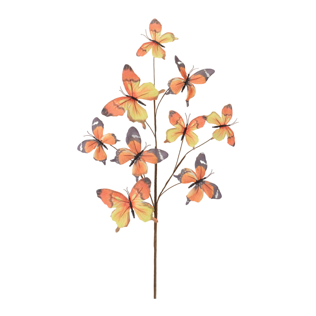 Butterfly Spray (Set of 4) 32”H Polyester