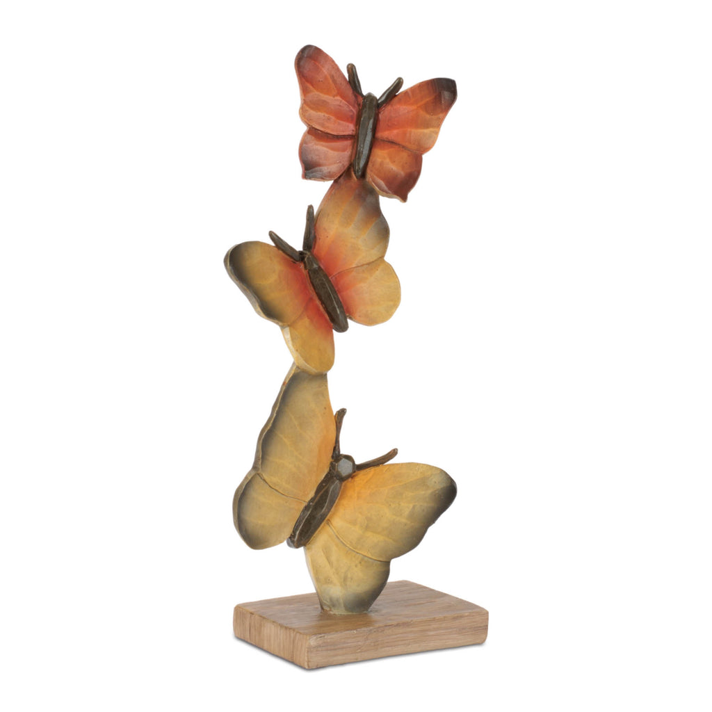 Butterfly Stack (Set of 2) 10.5”H Resin