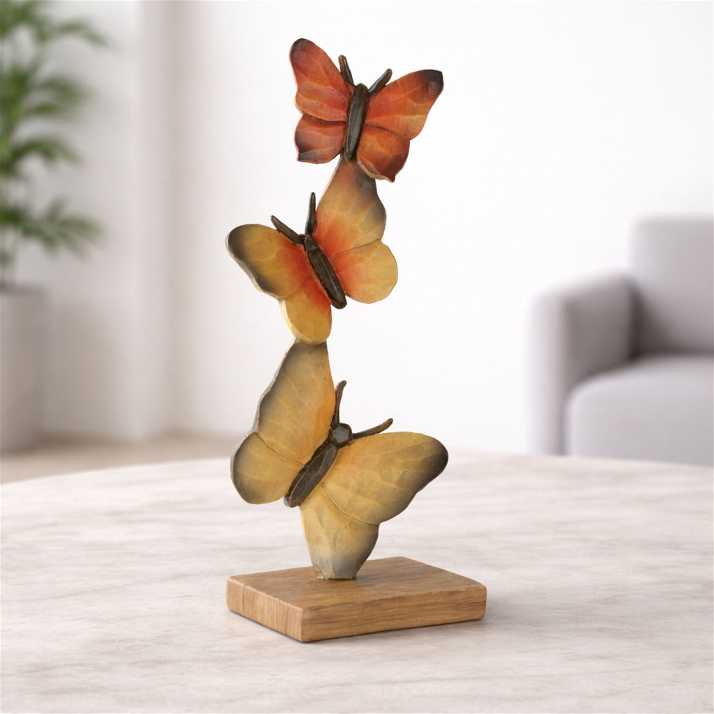 Butterfly Stack (Set of 2) 10.5”H Resin