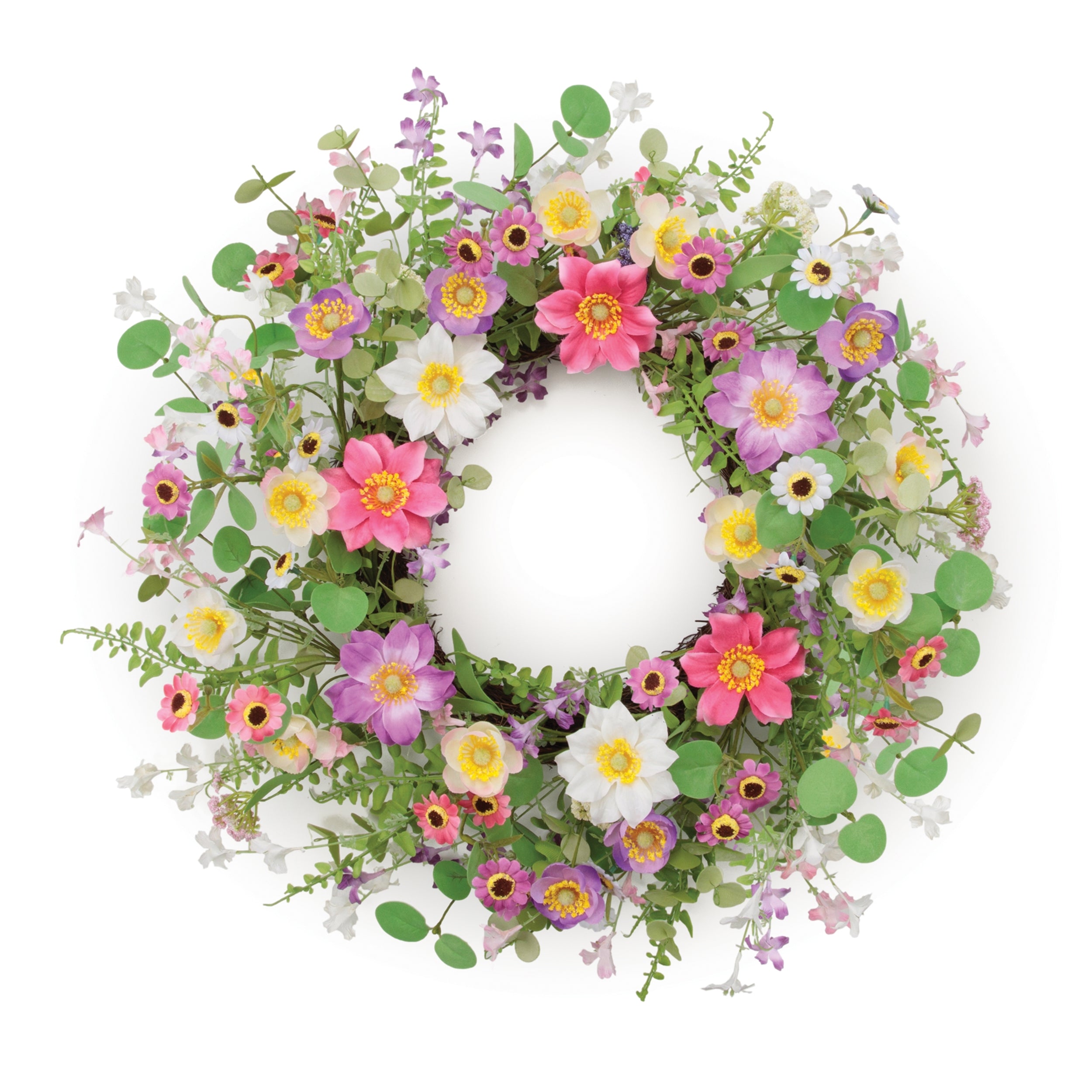 Mixed Floral Wreath 22"D