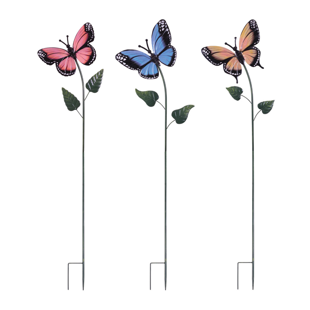 Butterfly Stake (Set of 3) 60”H Iron