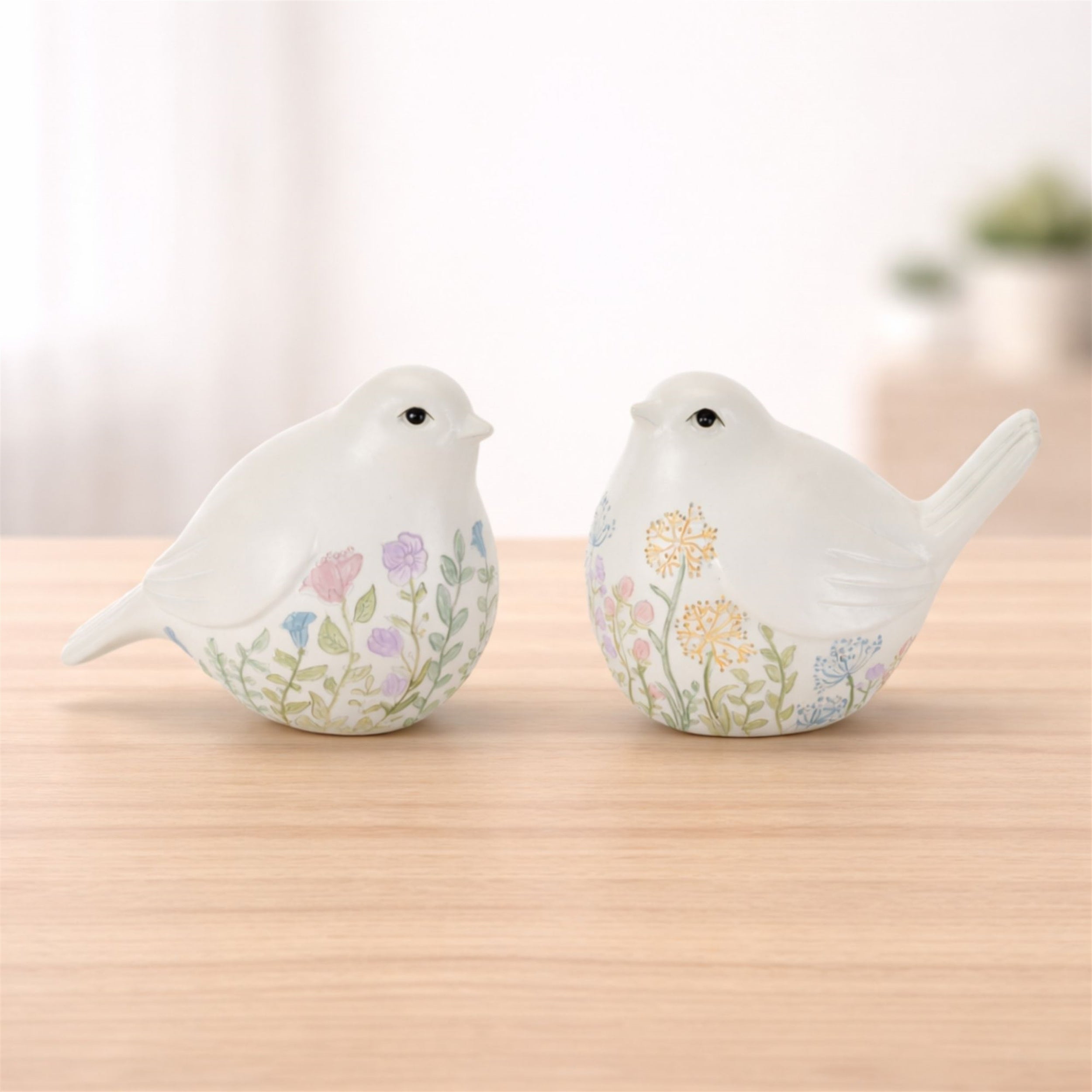Bird on Branch Bookends (Set of 2) 3.5"L x 6.25"H Resin