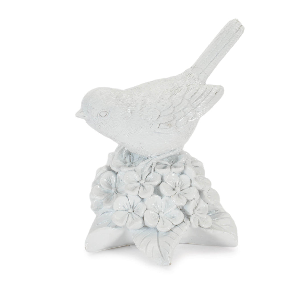 Bird on Floral (Set of 2) 5"H, 5.75"H Resin