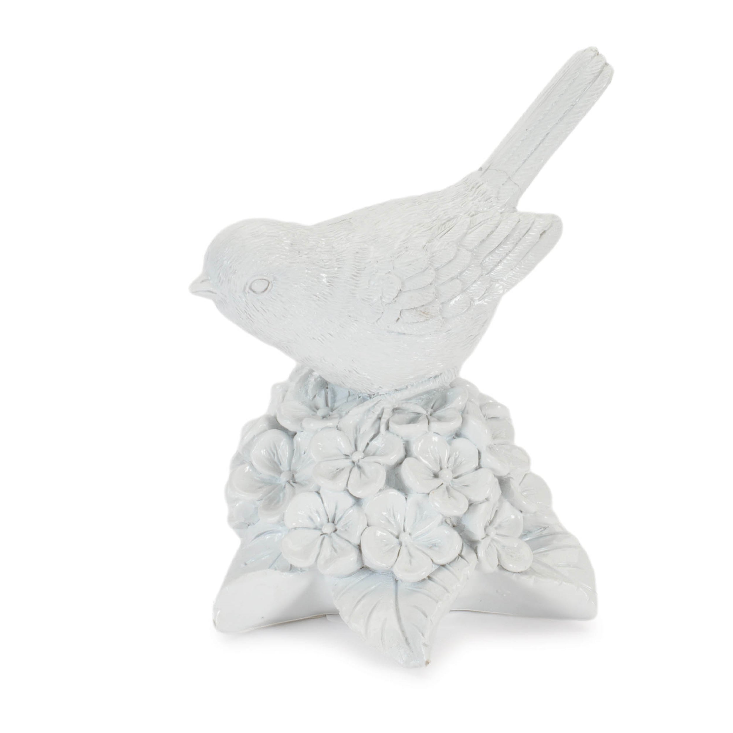 Bird on Floral (Set of 2) 5"H, 5.75"H Resin