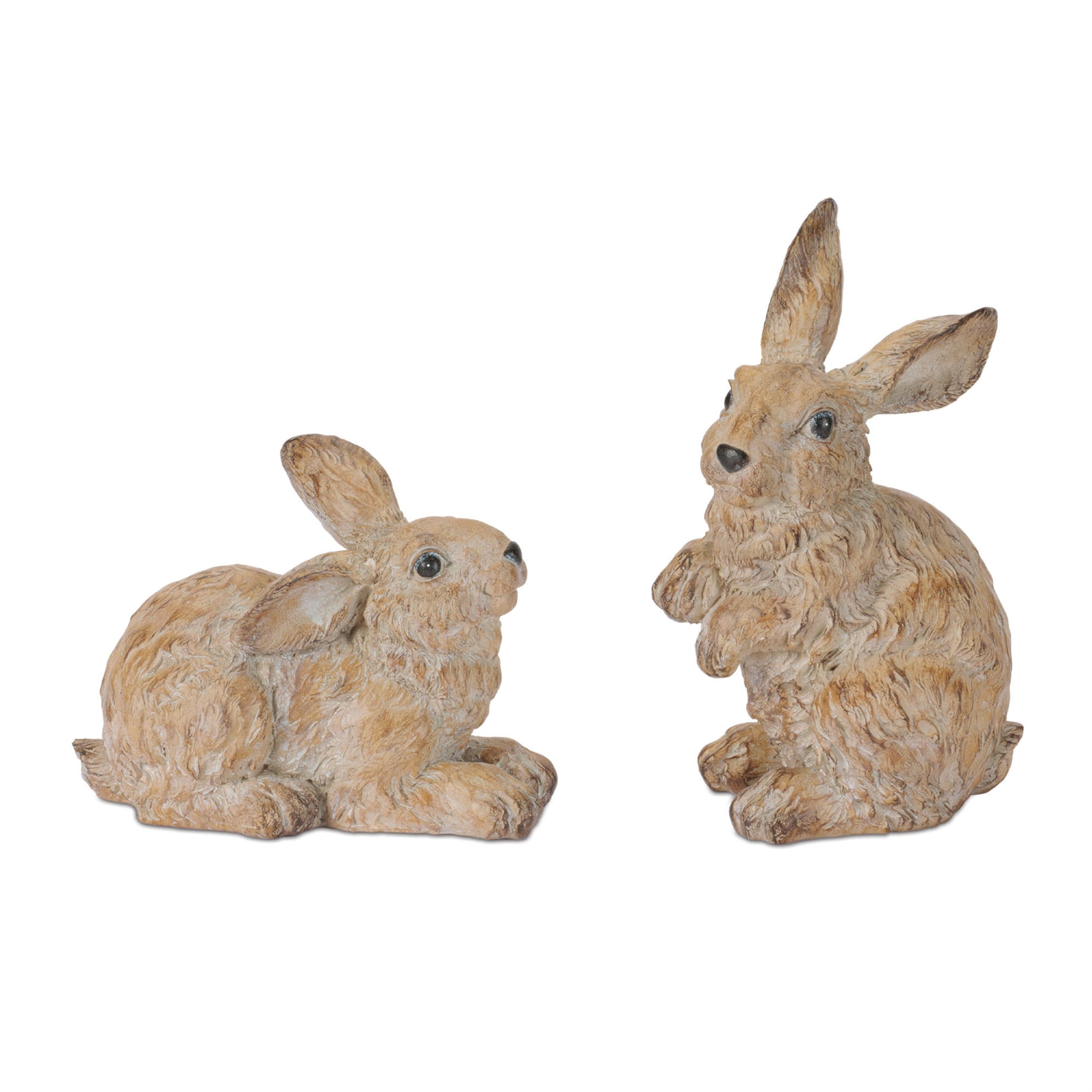 Rabbit (Set of 2) 6"H, 9.25"H Resin