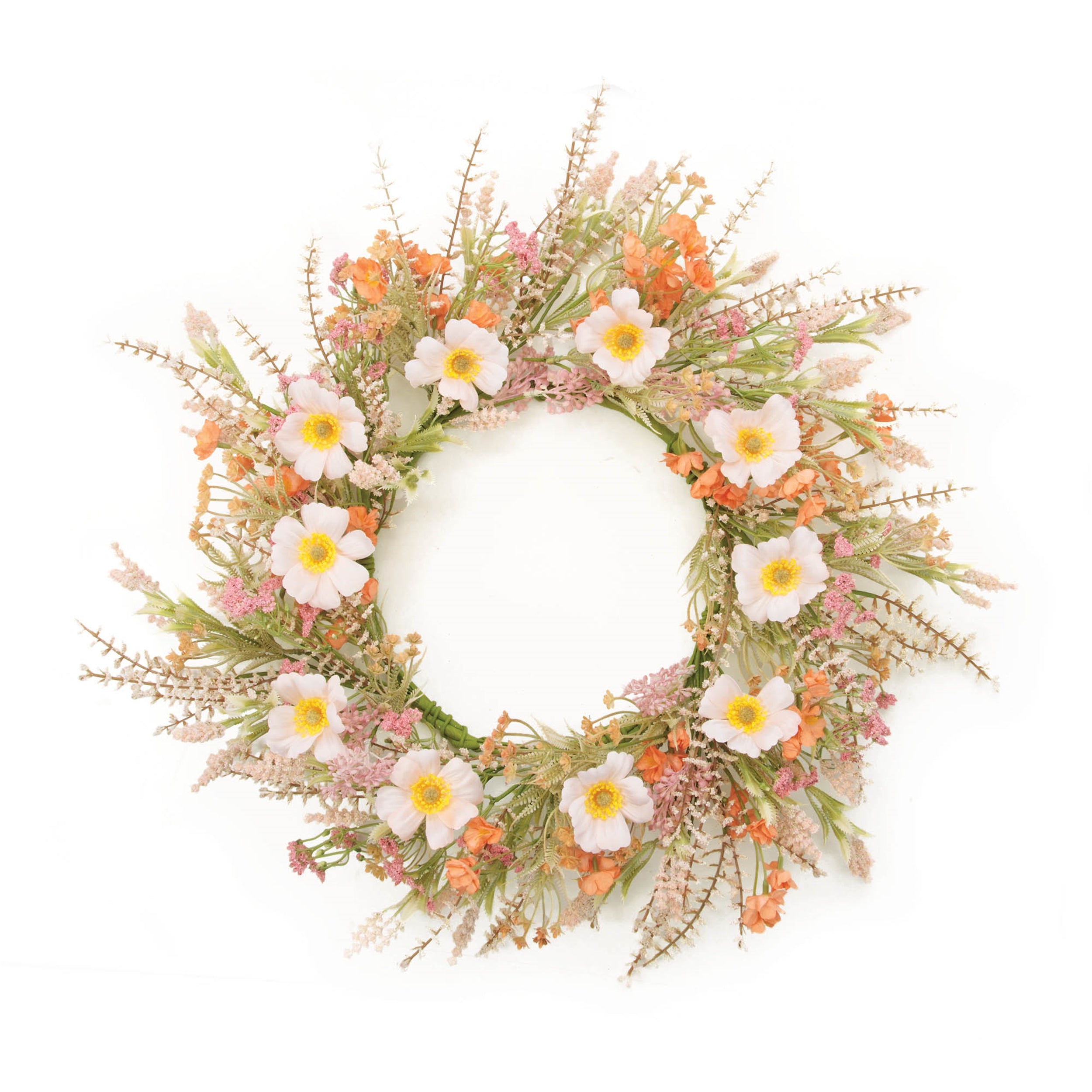 Mixed Floral Wreath 24"