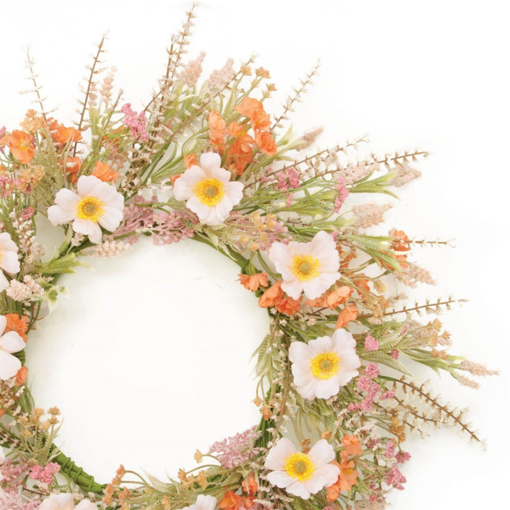 Mixed Floral Wreath 24"