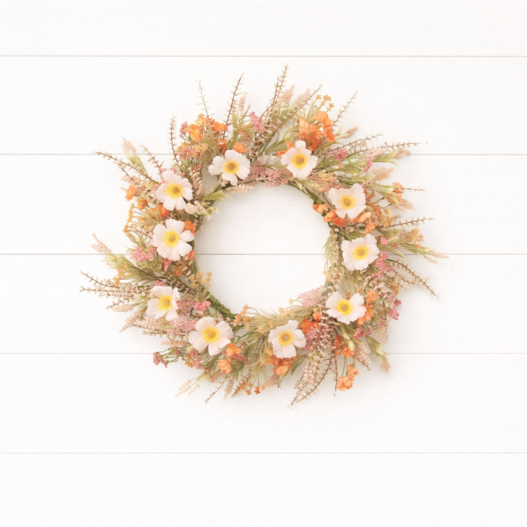 Mixed Floral Wreath 24"