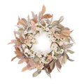 Mixed Foliage-Blossom Wreath 24"D