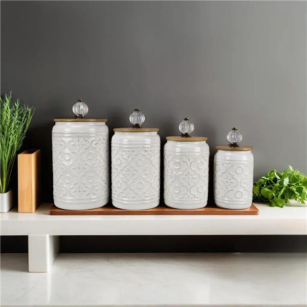 Ceramic Canister Set-4 pcs
