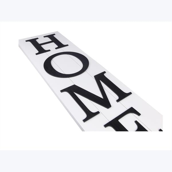 Wood HOME Door Leaner Sign Includes 11 Interchangeable Seasonal Icons