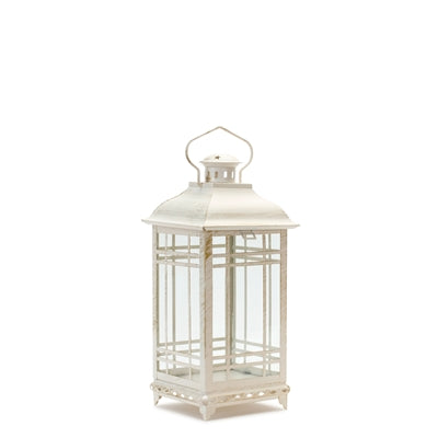 Traditional Ivory Metal Lantern (Set of 3)