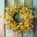 Yellow Daisy Floral Wreath 23"D
