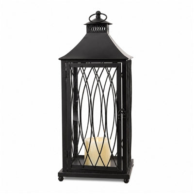 Traditional Black Metal Lantern (Set of 3)