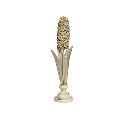 Distressed Ivory Floral Stem Sculpture (Set of 3)