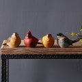 Realistic Painted Tabletop Bird Figurine (Set of 12)