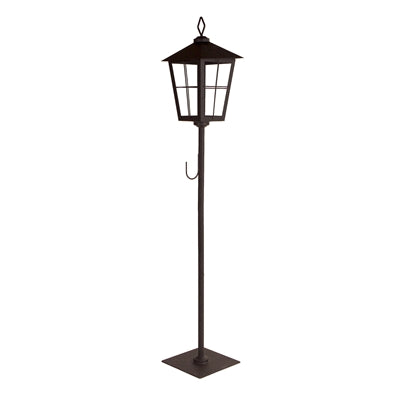 Metal Lantern Post with Wreath Holder 43.25"H