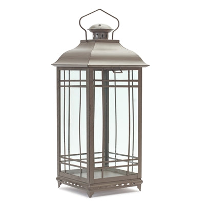 Traditional Brown Metal Lantern (Set of 3)