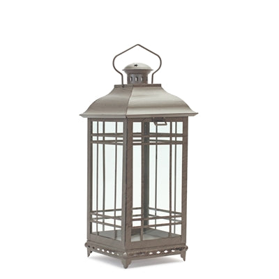 Traditional Brown Metal Lantern (Set of 3)