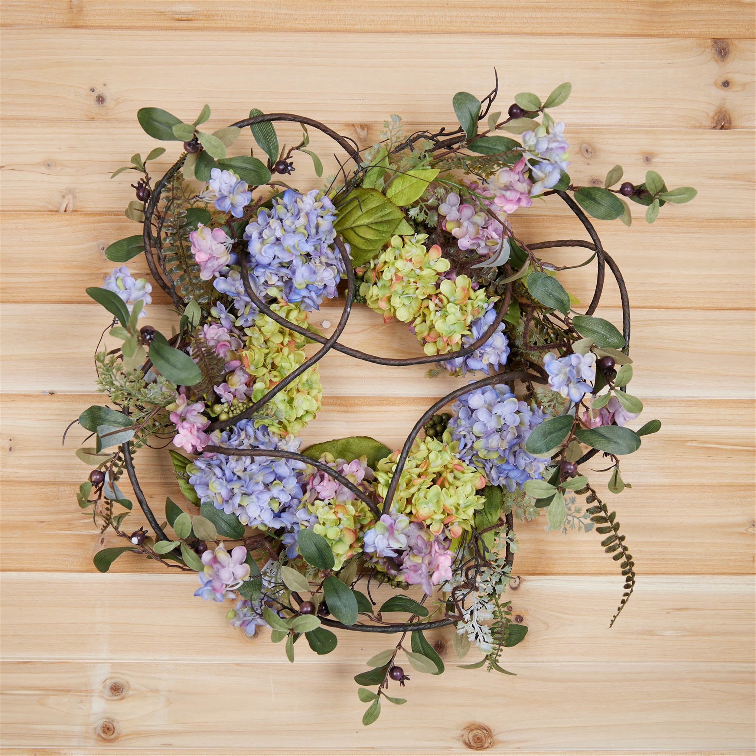 Hydrangea Floral Wreath 22"D