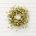 Mixed Daisy Floral Wreath 24"D