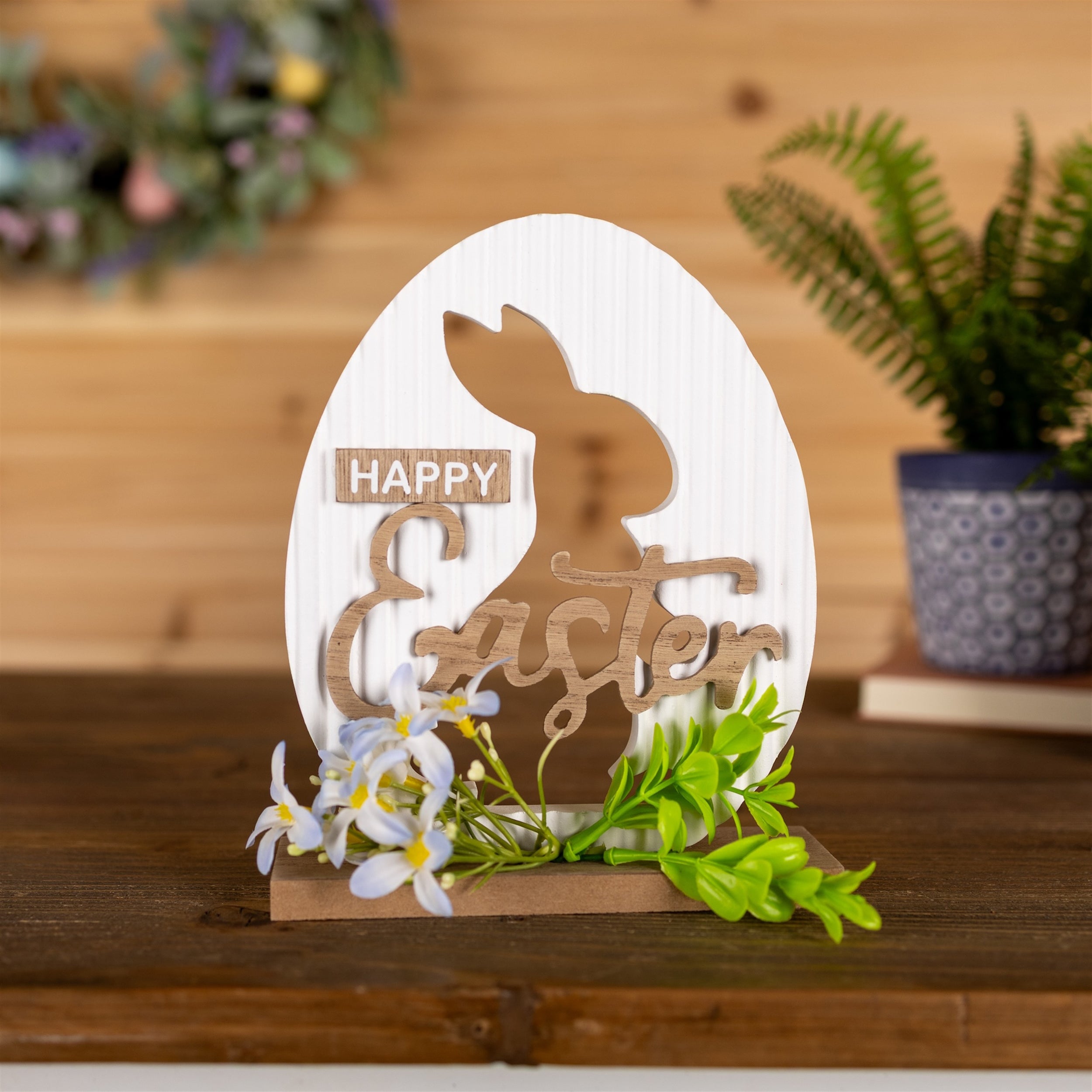 Easter Tabletop Rabbit Sign