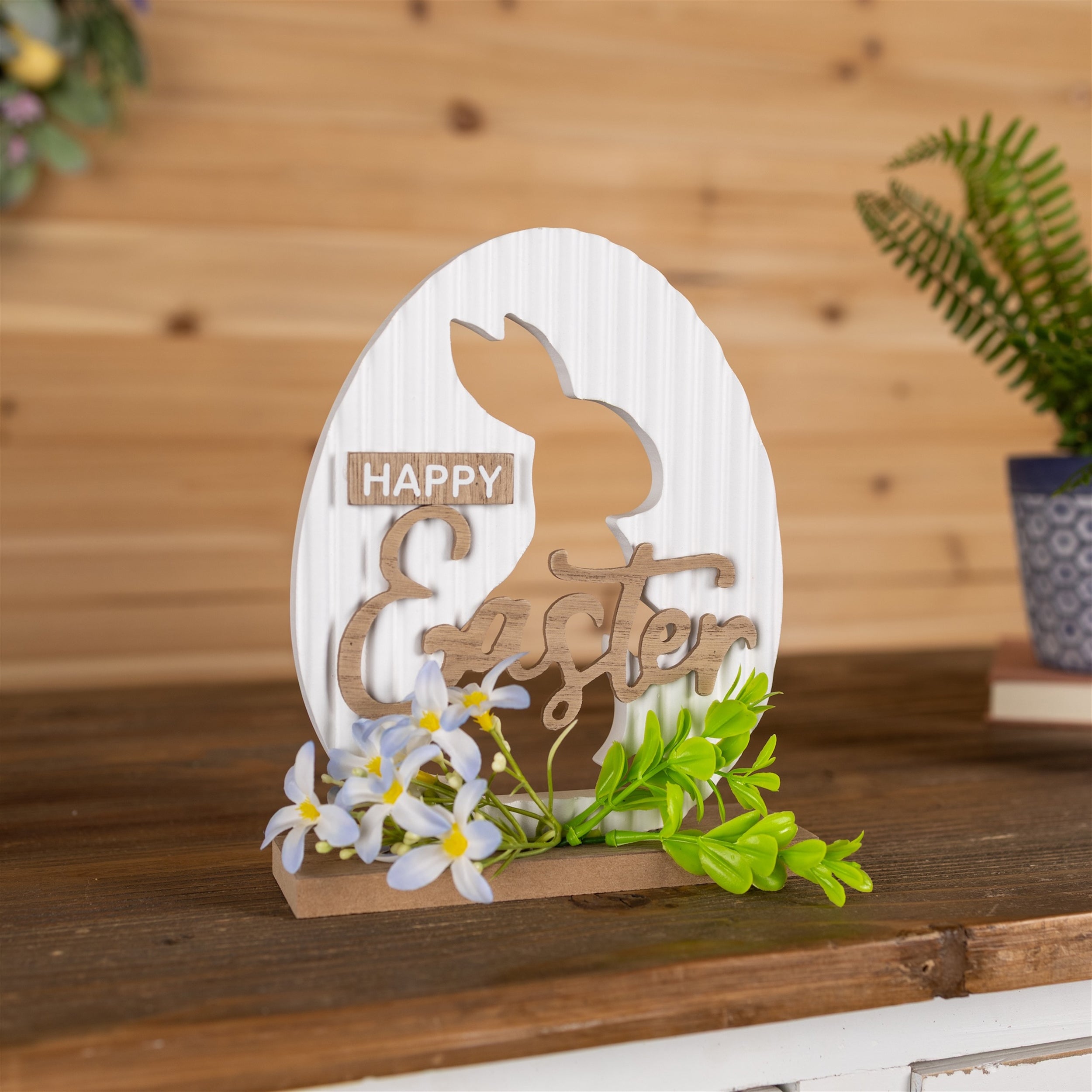 Easter Tabletop Rabbit Sign