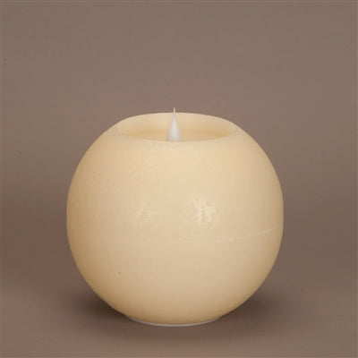 Simplux LED Round Candle with Moving Flame and Remote (Set of 2)