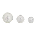 LED Frosted Snowflake Jewel Globe (Set of 3)