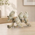 Gold Brushed Birds on a Branch Figurine (Set of 2)