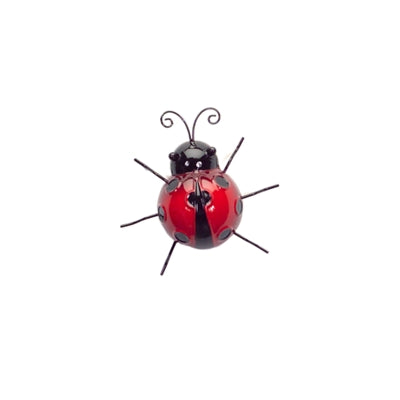 Metal Lady Bug Garden Decor (Set of 6)