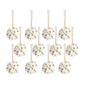 Cotton Orb with Twine Hanger (Set of 12)